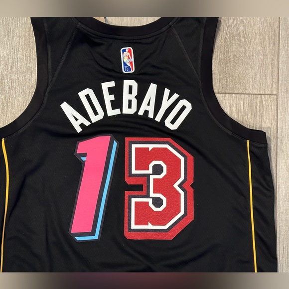 Bam Adebayo Nike Miami Heat Mashup Black Swingman Jersey Vice Classic Sz L Large - Picture 11 of 14
